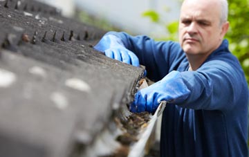 cleaning and inspecting Pentwyn Mawr roofs